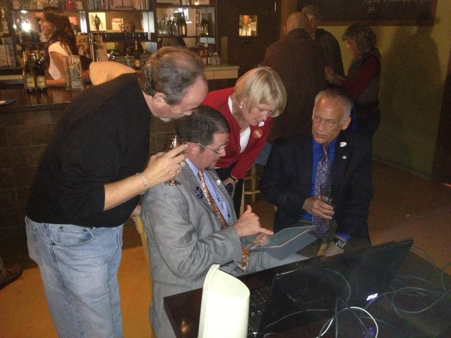 Election-night results discussion in 2012
