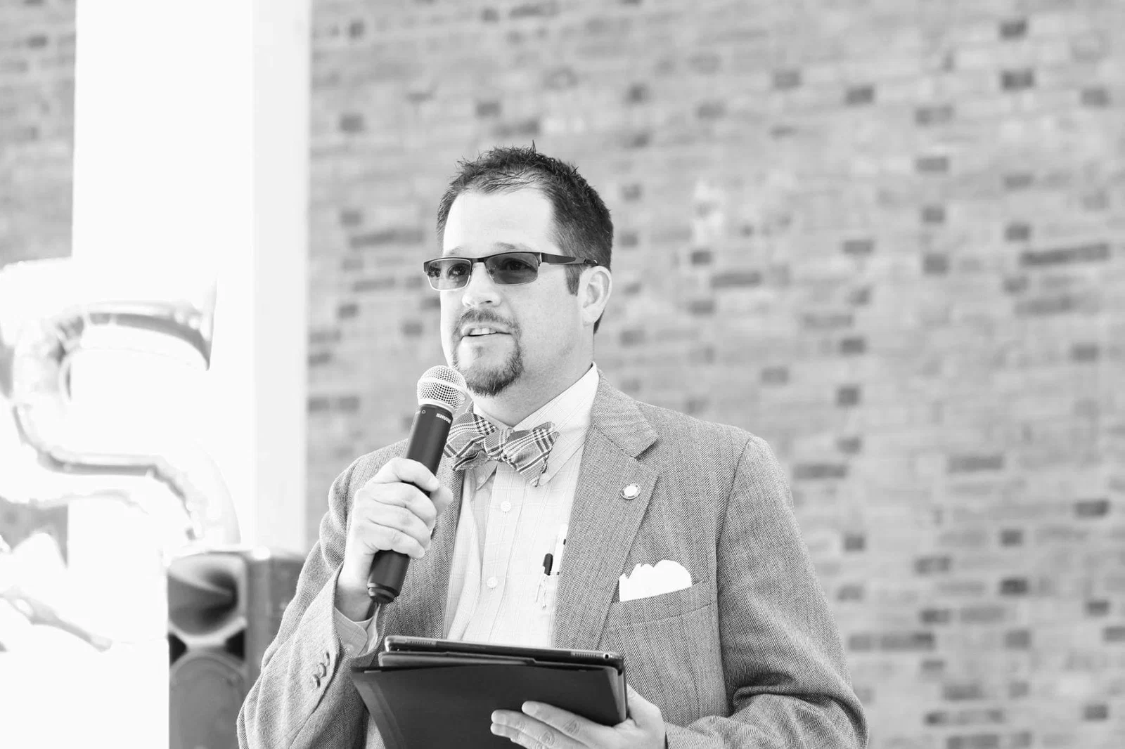 Photo: Jodi Rives Randall Stone speaking at a public event